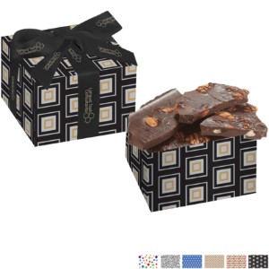 Dark Chocolate Almond Bark Custom Gift Box - MD2110