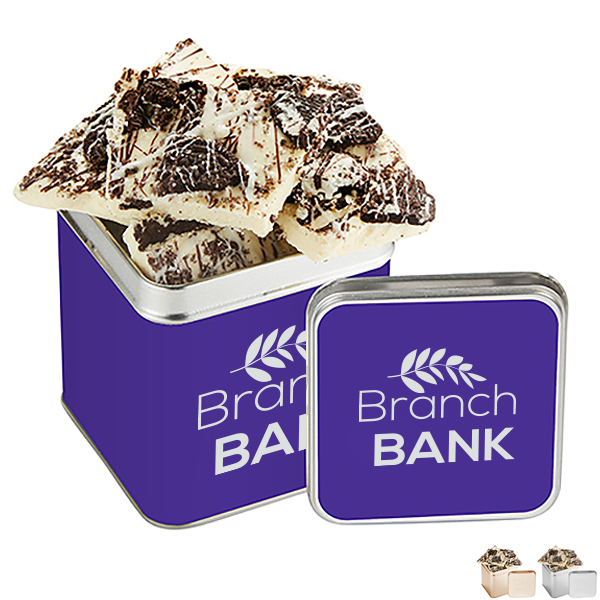 Product Photo 1 White Chocolate Oreo® Bark Perfect Present Tin, 8.5oz.