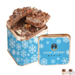 Milk Chocolate Toffee Pretzel Bark Perfect Present Tin, 8.5oz. - MD2125