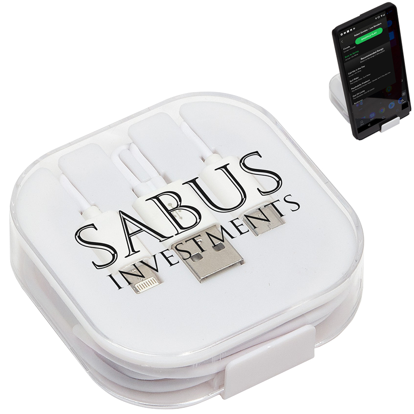 Product Photo 1 Trio 3-in-1 Charging Cable with Built-In Phone Stand