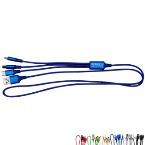Metallic 3 Foot 3-in-1 Cable w/ Type C USB - AL1533