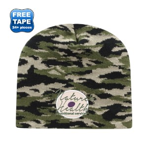 Vintage Tiger Camouflage Knit Beanie - CA2585