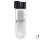 Durable Clear Glass Water Bottle w/ Flip Top Lid, 20oz.