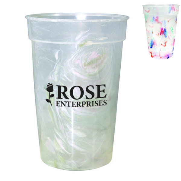 Product Photo 1 Rainbow Confetti Mood Color Changing Stadium Cup, 17oz.