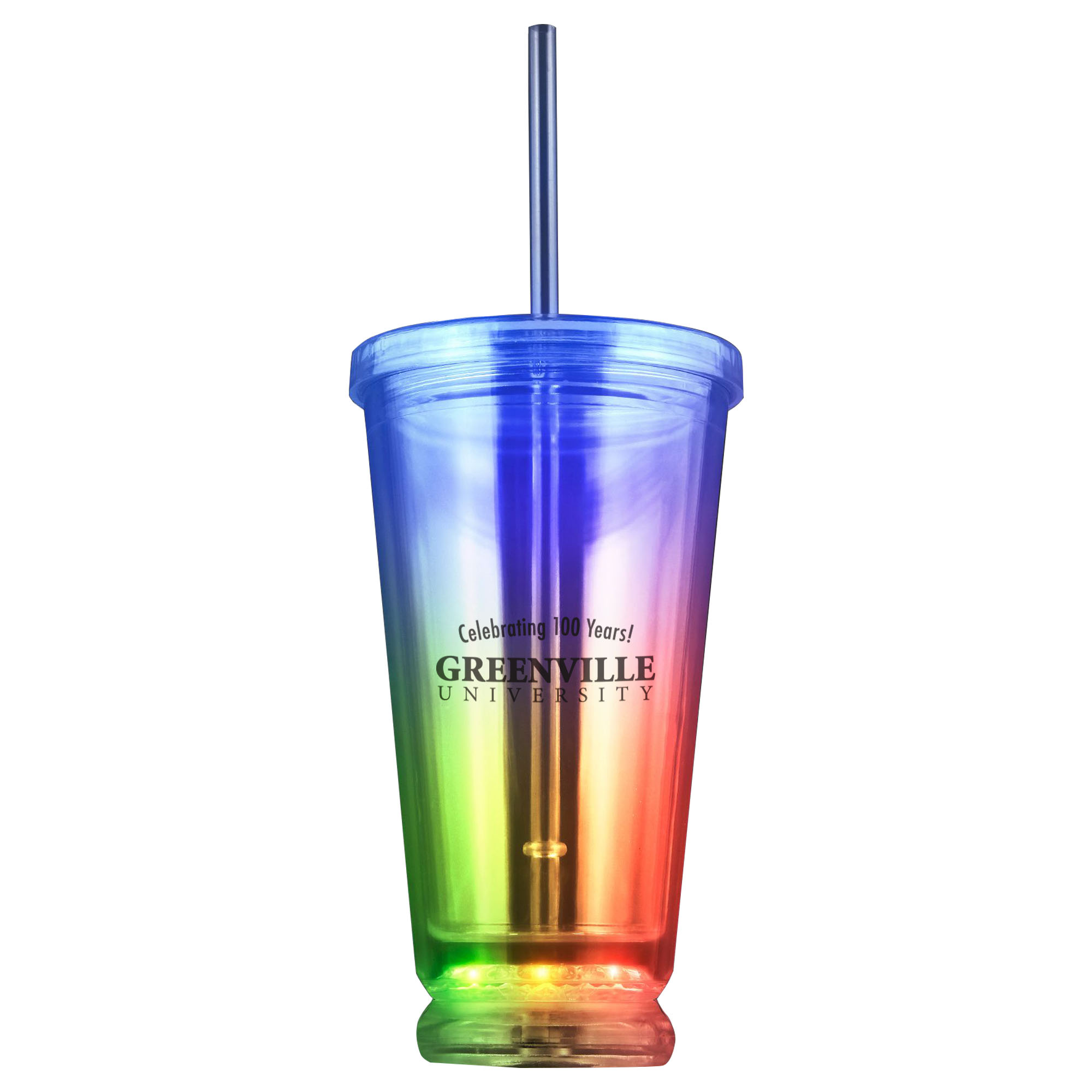 Product Photo 1 Light Up LED Tumbler & Straw, 18oz.