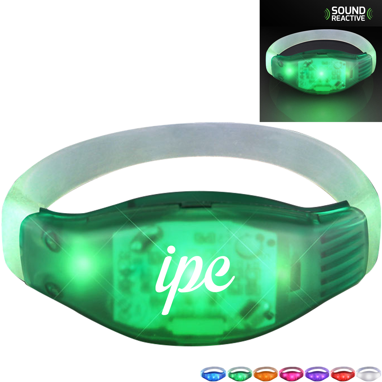 Product Photo 1 Sound Activated Light Up LED Flashing Bracelet