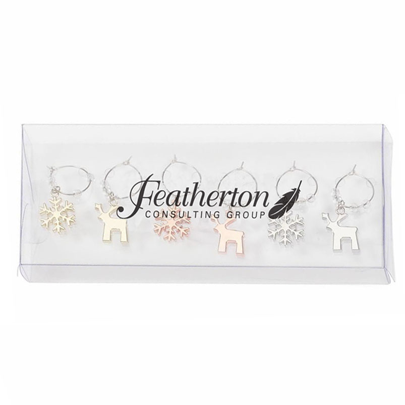 Product Photo 1 Rudolf Holiday Wine Charm Set