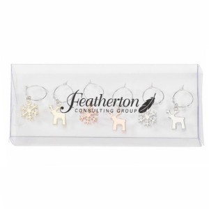 Rudolf Holiday Wine Charm Set - KR1740