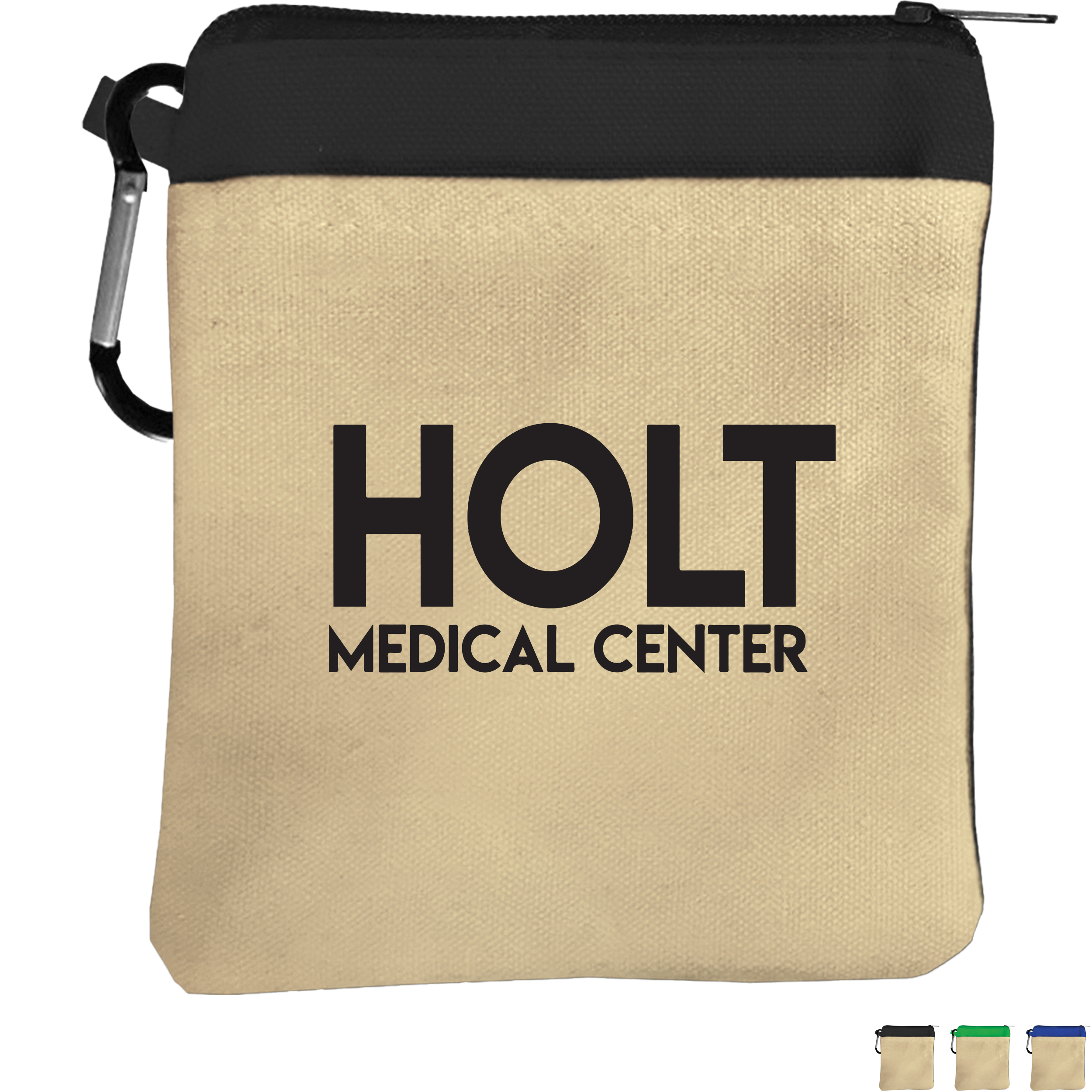 Product Photo 1 Canvas Zip-Tote Pouch with Carabiner