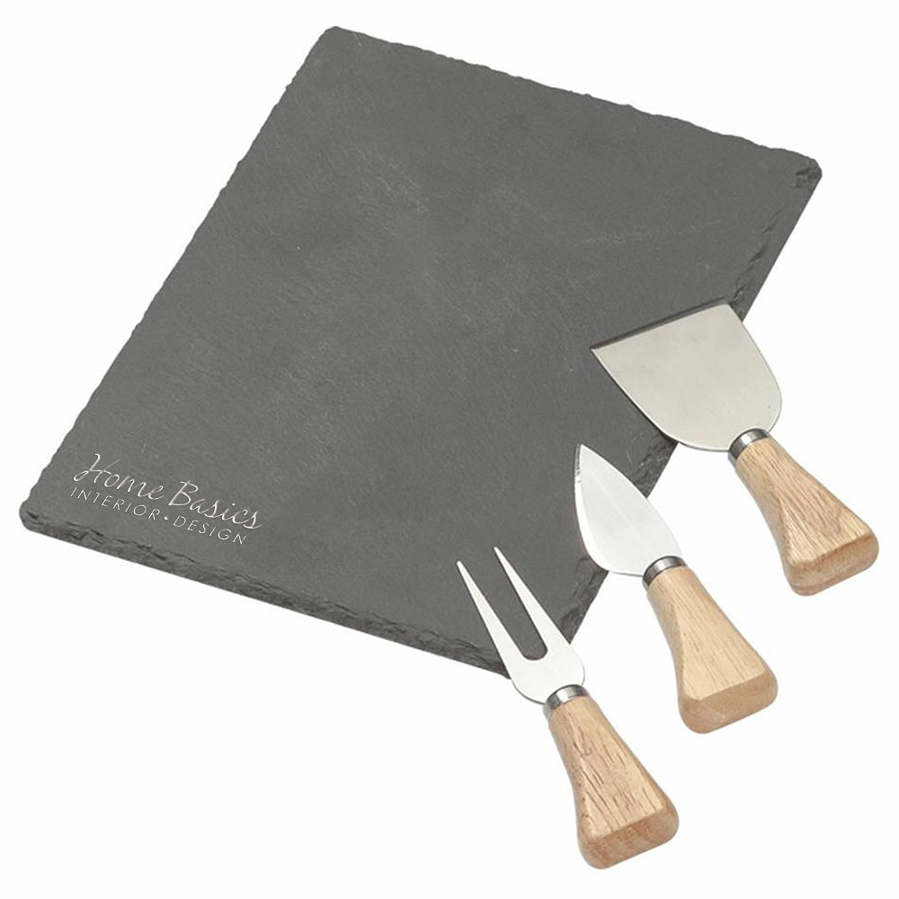 Product Photo 1 Maitre d' 4-Piece Slate Cheese Serving Set