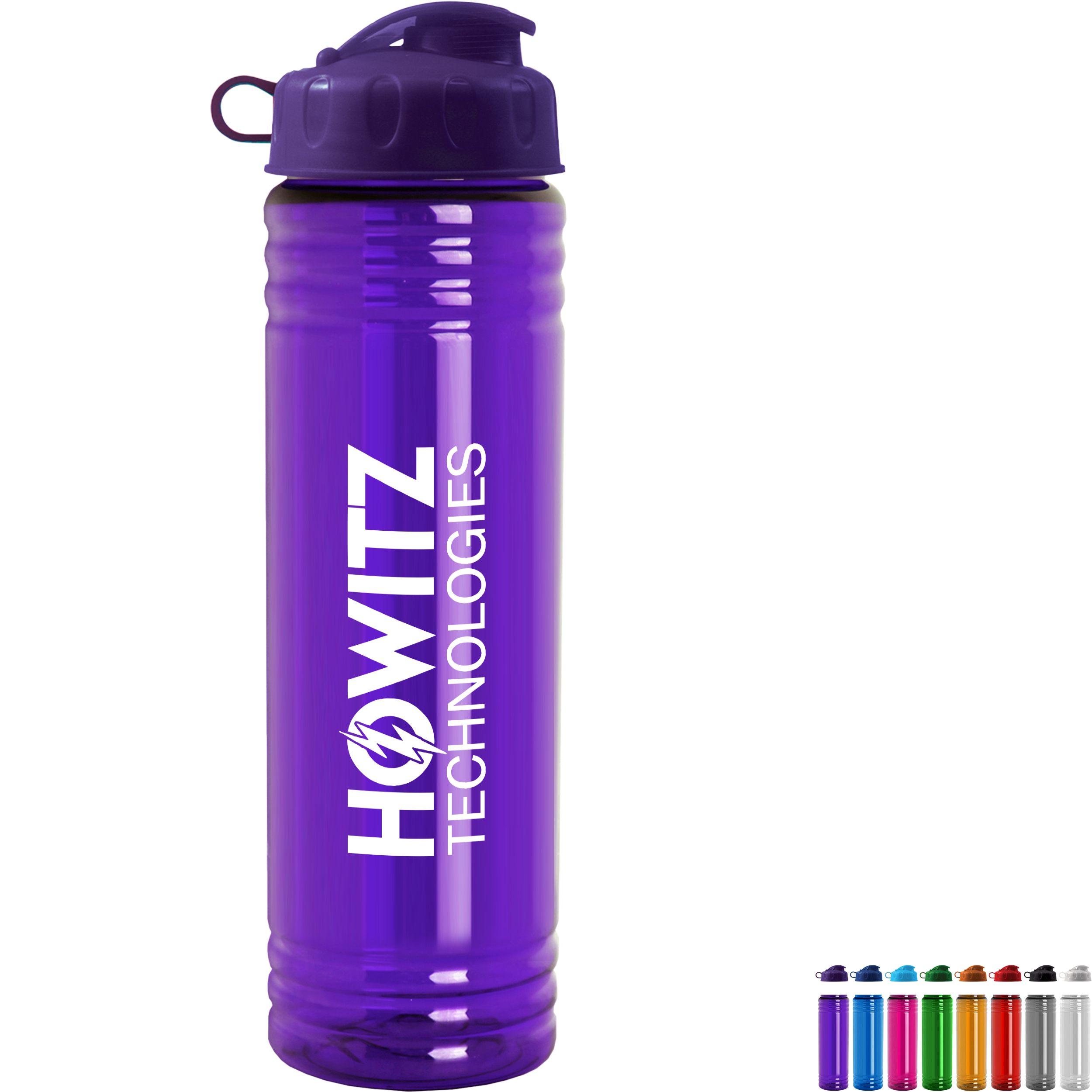 Product Photo 1 Slim Fit Water Bottle with Flip Lid, 24oz.