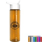 Slim Fit Water Bottle with Flip Straw, 24oz.