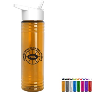 Slim Fit Water Bottle with Flip Straw, 24oz. - GY6229