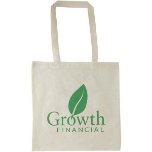 Natural Cotton Tote Bag, 15" - GY6236