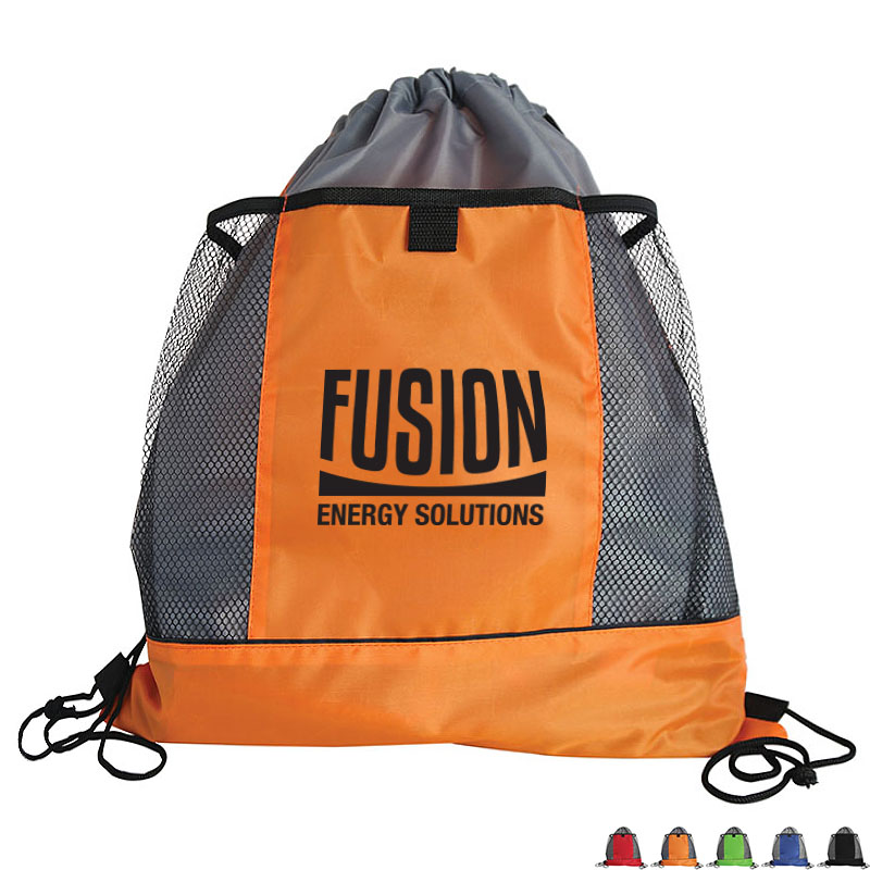 Product Photo 1 Sportster Drawstring Bag with Mesh Pockets