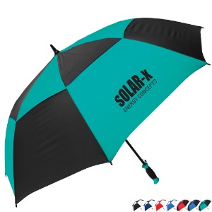 Vented Checkerboard Umbrella, 62" Arc - SM1235