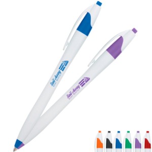 Dart White Barrel Pen - HT5291
