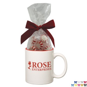 Two-Tone Ceramic Mug w/ Starlite Mints, 11oz. - HT1059