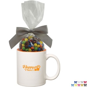 Two-Tone Ceramic Mug w/ Chocolate Littles, 11oz. - HT1064