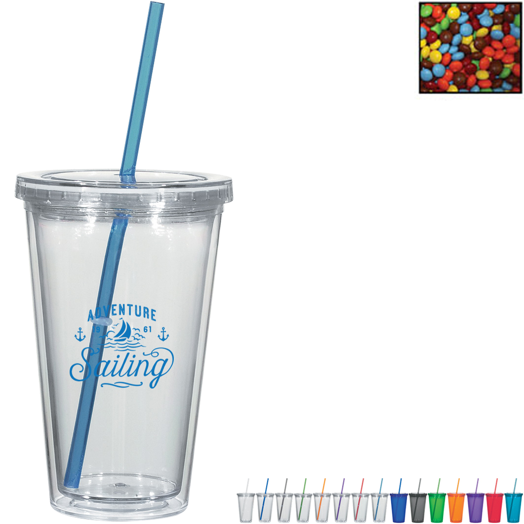 Product Photo 1 Double Wall Tumbler w/ Chocolate Littles, 16oz.
