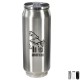 Stainless Steel Vacuum Can with Straw, 17oz.