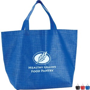 Crosshatch Non Woven Grocery Tote - MG1745