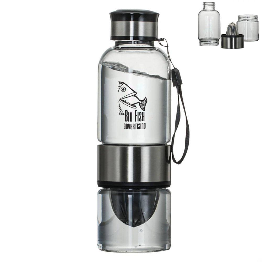 Product Photo 1 Borosilicate Glass Fruit Infuser Bottle, 18.5oz.