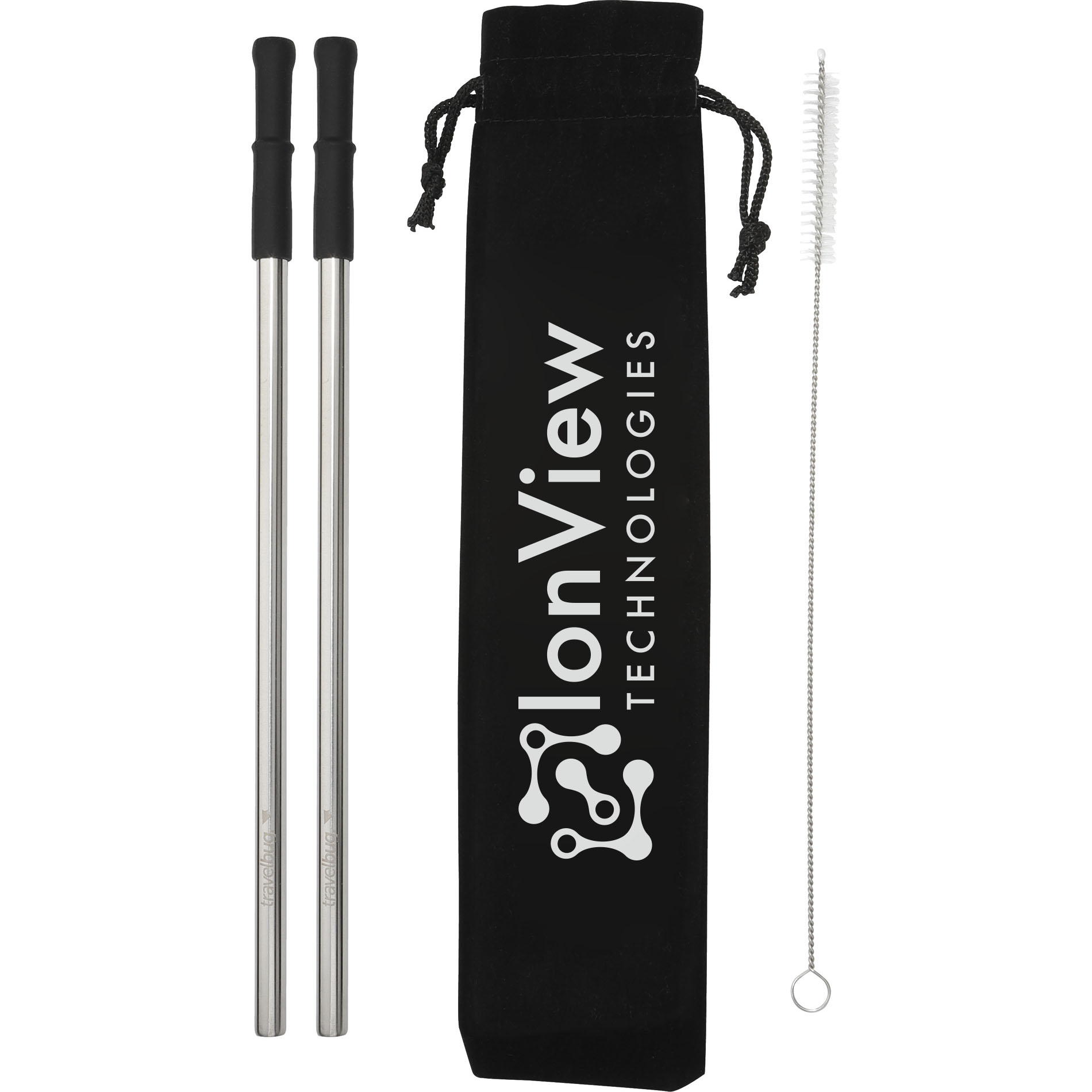 Product Photo 1 Reusable Stainless Steel Straw Set with Brush