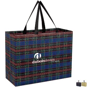 Soho Tartan Laminated Non-Woven Shopper Bag - HT1161