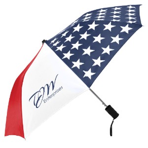 Patriot Folding Flag Umbrella, 42" Arc - SM1305