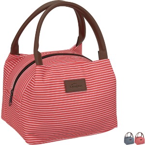 Sebastian Striped Polyester Cooler Lunch Bag - HT1247