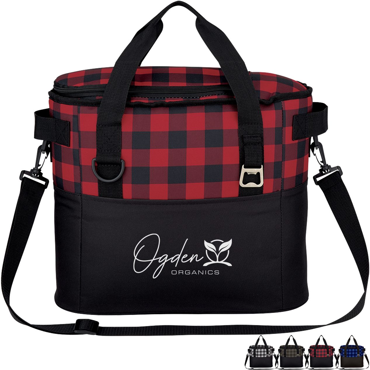 Product Photo 1 Northwoods Polyester Plaid Cooler Bag