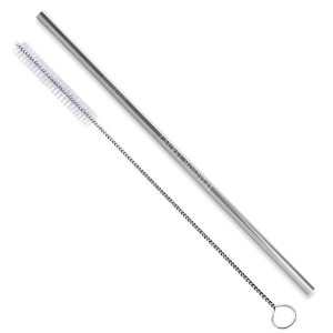 Stainless Steel Straw w/ Cleaning Brush - WB2426