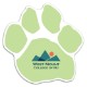 Paw Print Car Sign Magnet