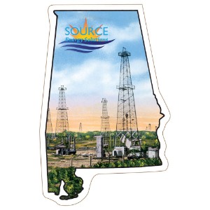 Alabama State Shaped Magnet - MG2219