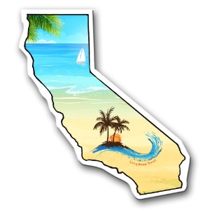California State Shaped Magnet - MG2222