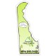 Delaware State Shaped Magnet