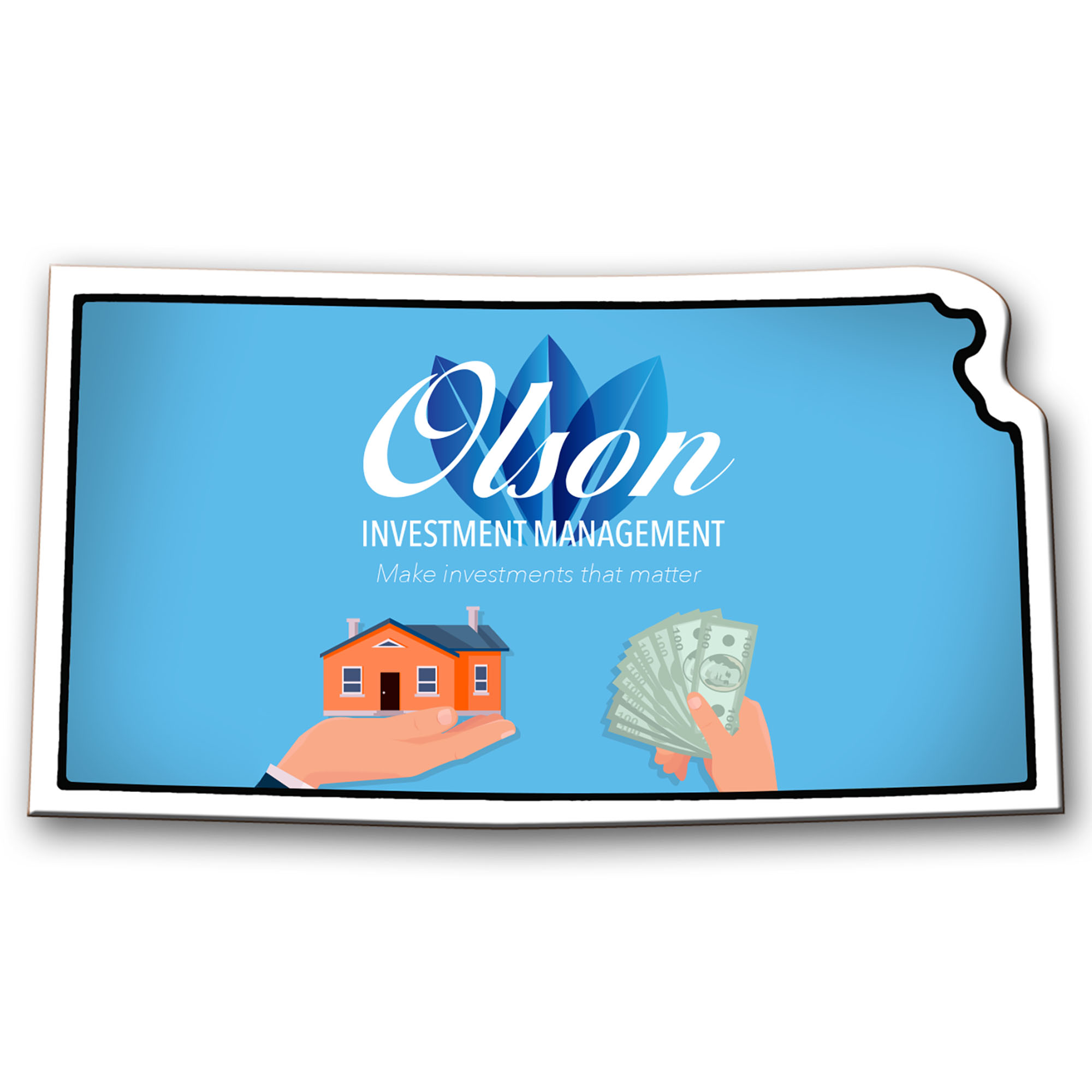 Product Photo 1 Kansas State Shaped Magnet