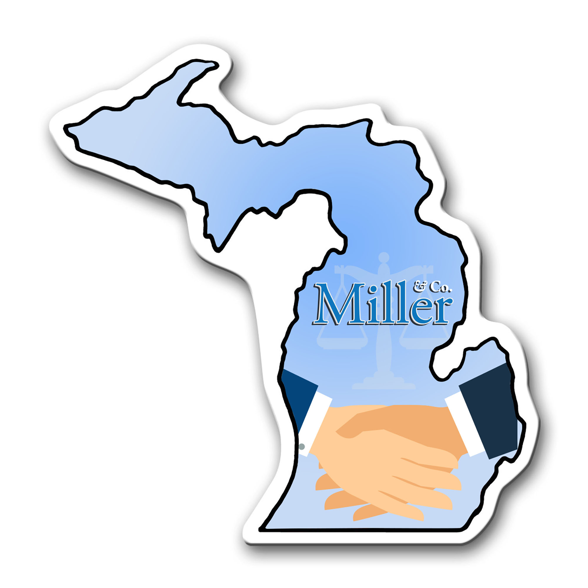 Product Photo 1 Michigan State Shaped Magnet