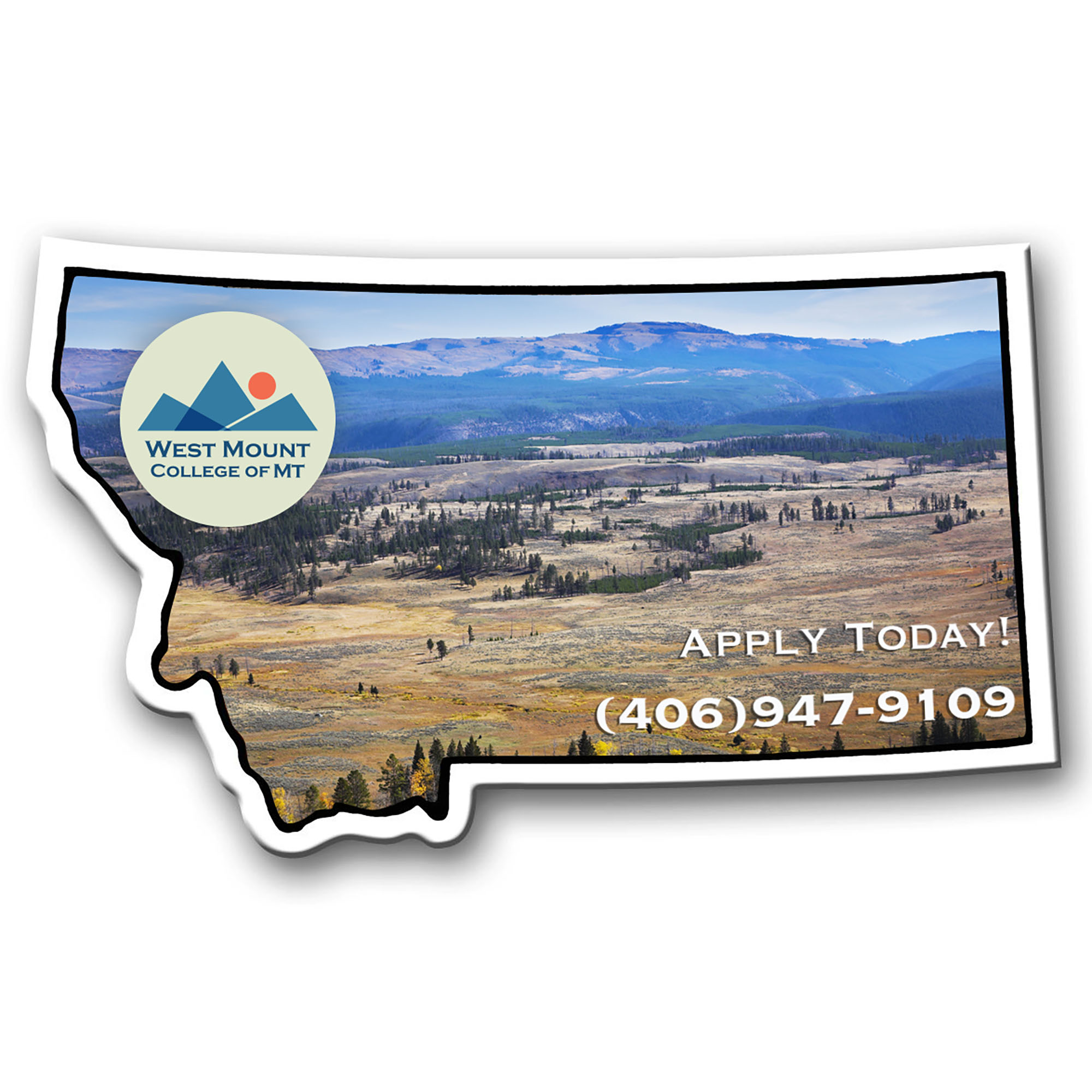 Product Photo 1 Montana State Shaped Magnet