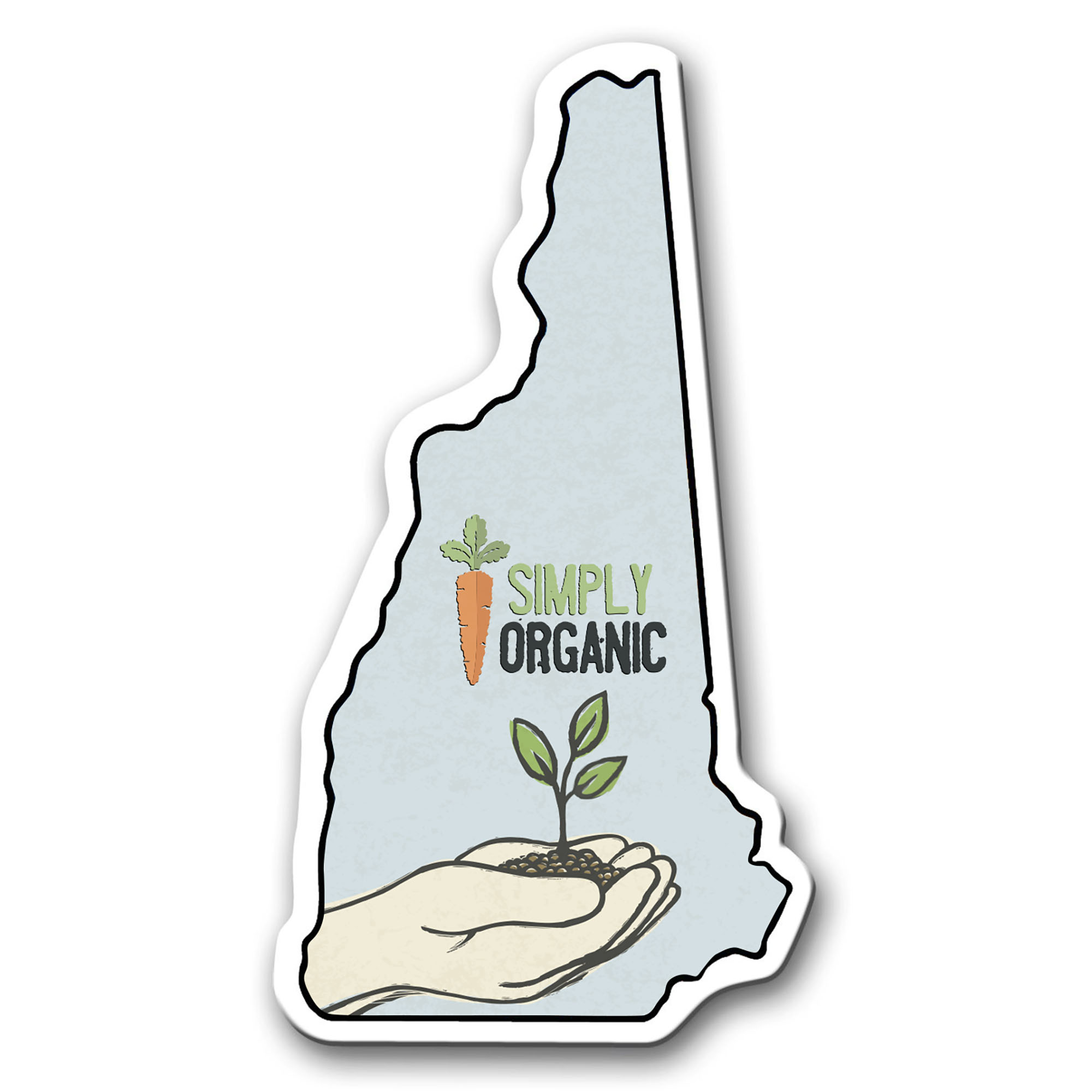 Product Photo 1 New Hampshire State Shaped Magnet
