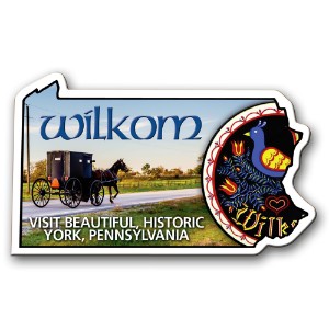 Pennsylvania State Shaped Magnet - MG2255