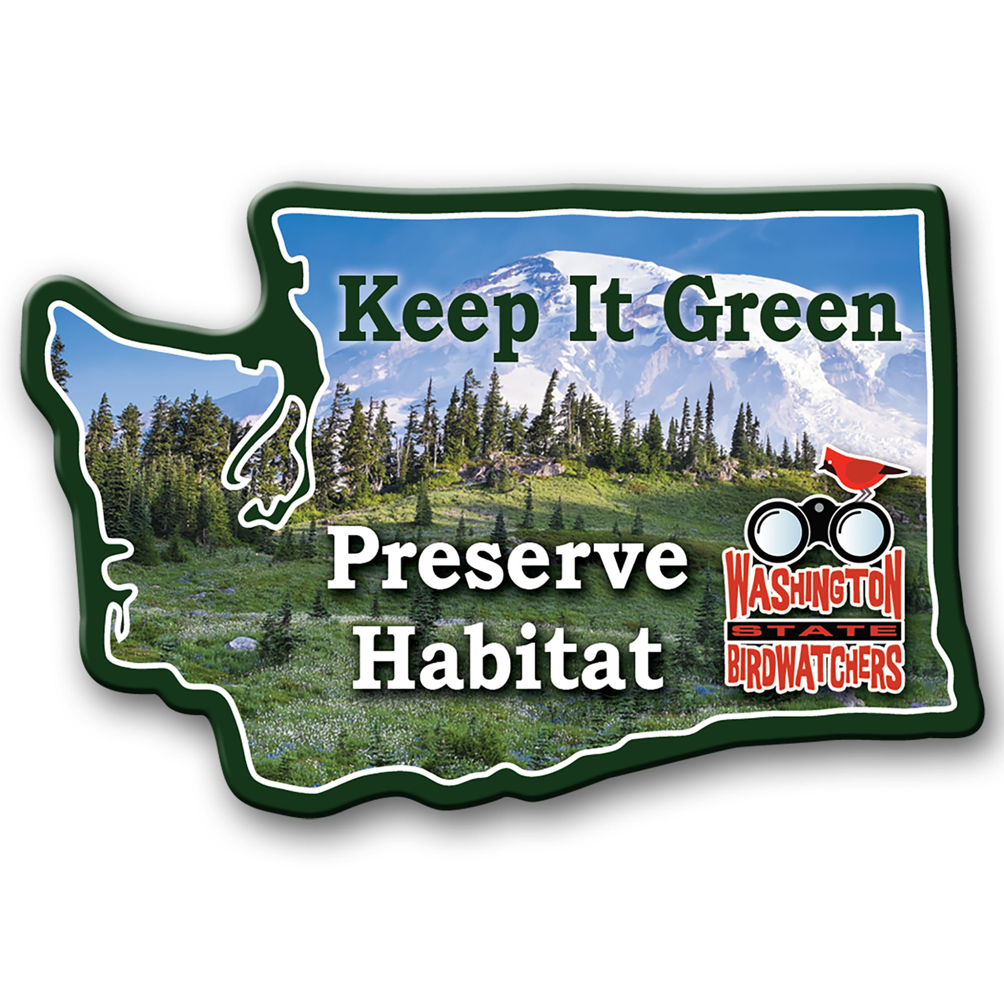 Product Photo 1 Washington State Shaped Magnet