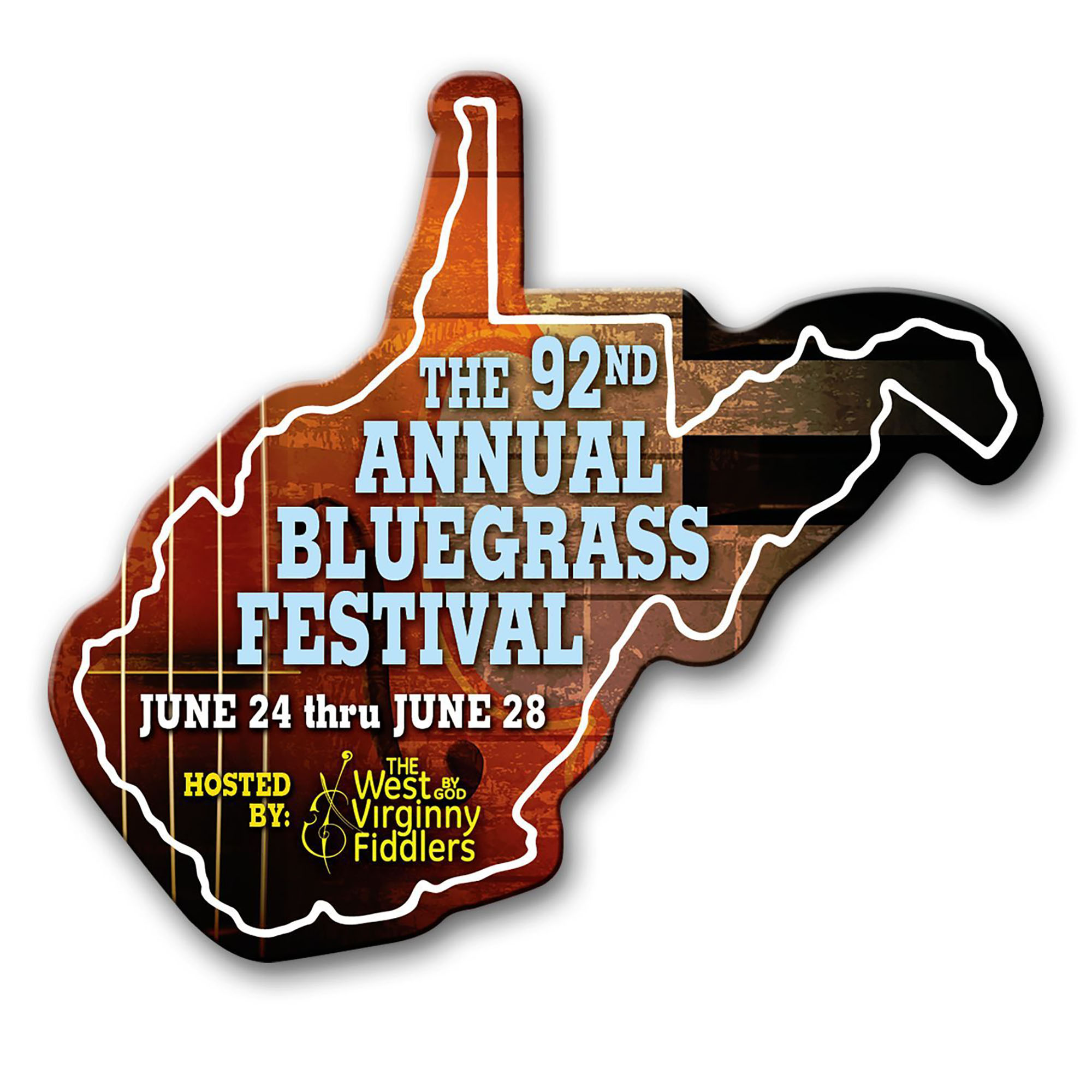 Product Photo 1 West Virginia State Shaped Magnet