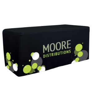 Fitted Table Throw, 6' - Full Color Full Bleed - DY1033
