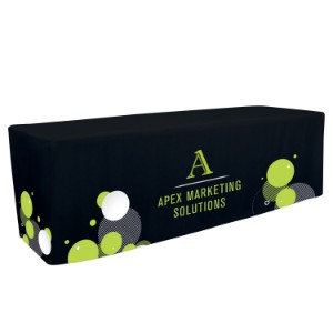 Fitted Table Throw, 8' - Full Color Full Bleed - DY1034