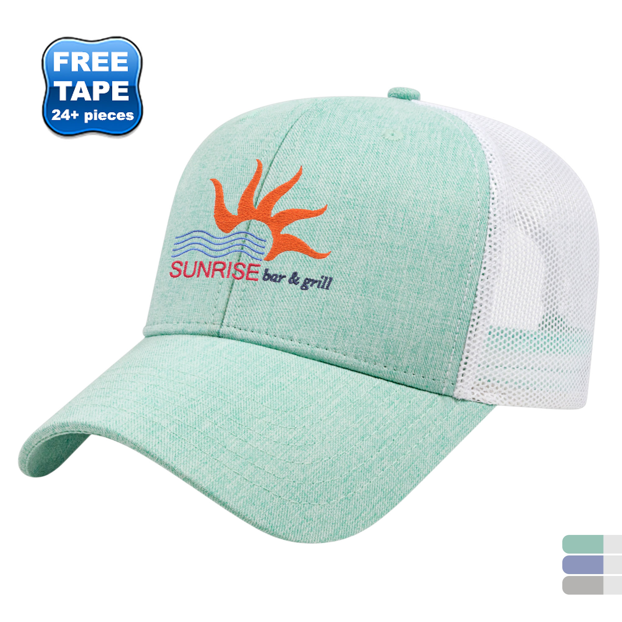 Product Photo 1 Heathered Constructed Cap with Ultra Soft Mesh Back