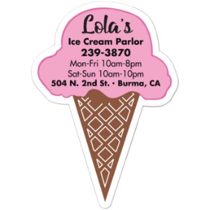 Ice Cream Cone Shaped Magnet - MG2319
