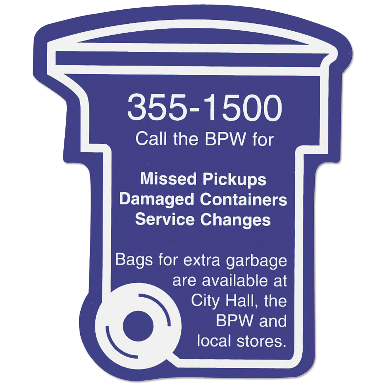 Product Photo 1 Trash / Recycling Bin Shaped Magnet