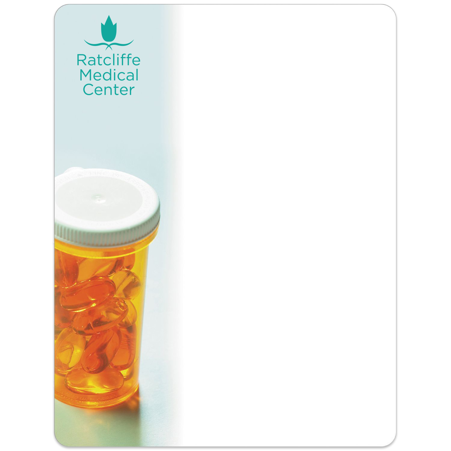 Product Photo 1 Pill Bottle Memo Board w/ Magnet, 8-1/2" x 11"